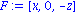 F := VECTOR([x, 0, -z])