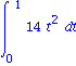 Int(14*t^2, t = 0 .. 1)