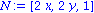 N := VECTOR([2*x, 2*y, 1])