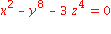 x^2-y^8-3*z^4 = 0