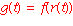 g(t) = f(r(t))