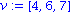 v := VECTOR([4, 6, 7])
