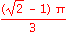 (sqrt(2)-1)*Pi/3