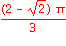 (2-sqrt(2))*Pi/3