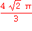 4*sqrt(2)*Pi/3