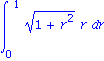 int((1+r^2)^(1/2)*r, r = 0 .. 1)