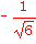 -1/sqrt(6)